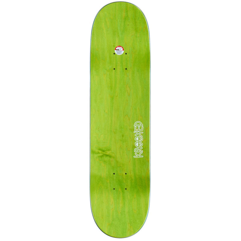 Krooked Eyes Skateboard Deck - Orange - 8.25"