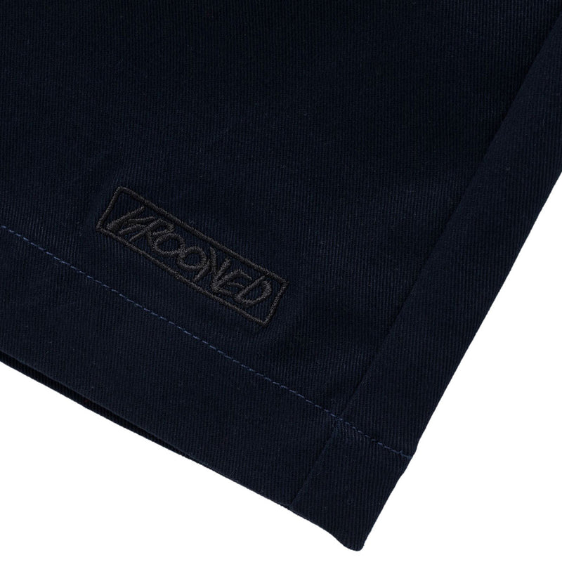 Krooked Eyes Twill Shorts - Navy