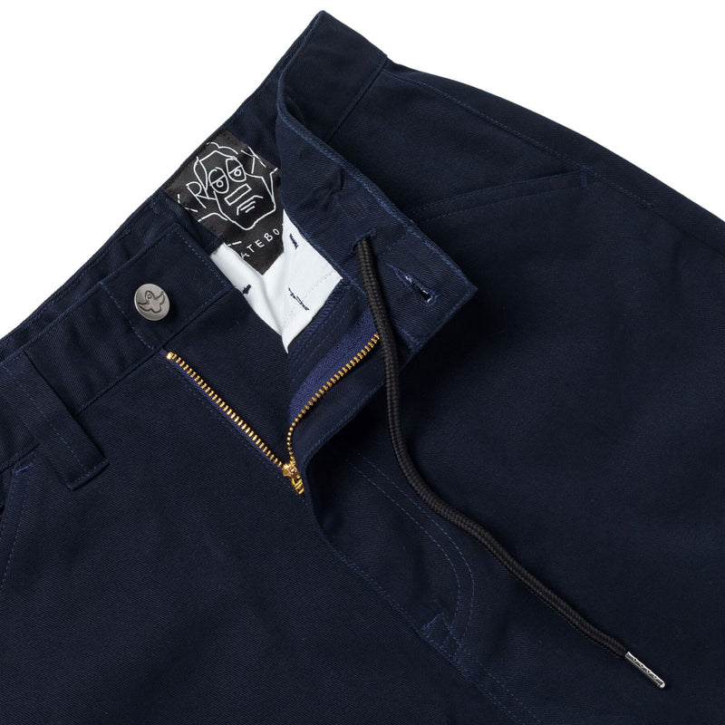 Krooked Eyes Twill Shorts - Navy