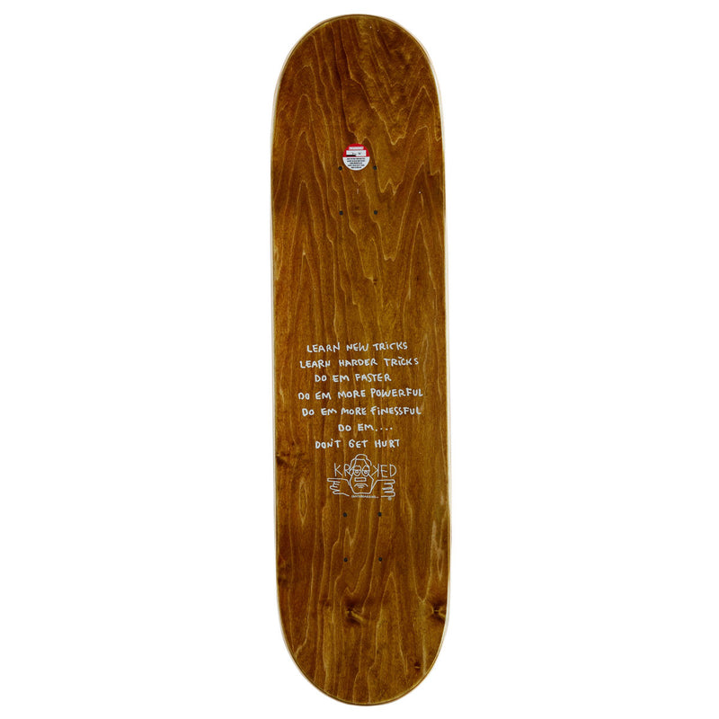 Krooked Una Molti Dementional Skateboard Complete - White - 8.28"