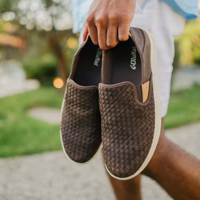 Lae'ahi Lauhala Men's Leather Slip-on Shoe