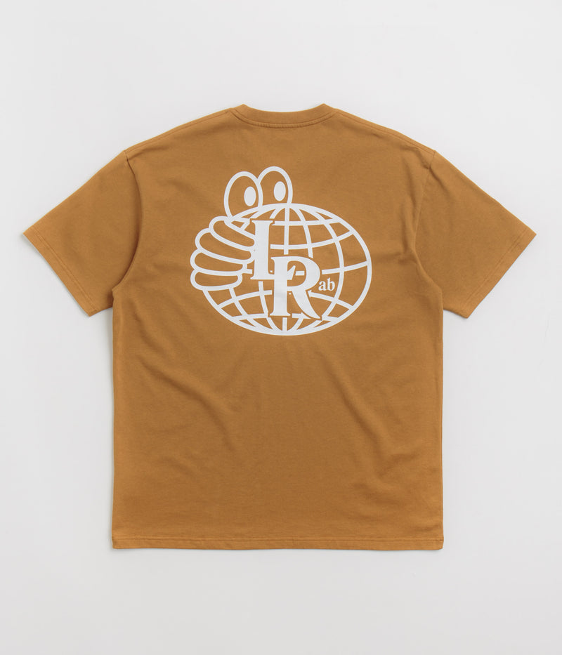 Last Resort AB Atlas Monogram T-Shirt in Golden Brown and White