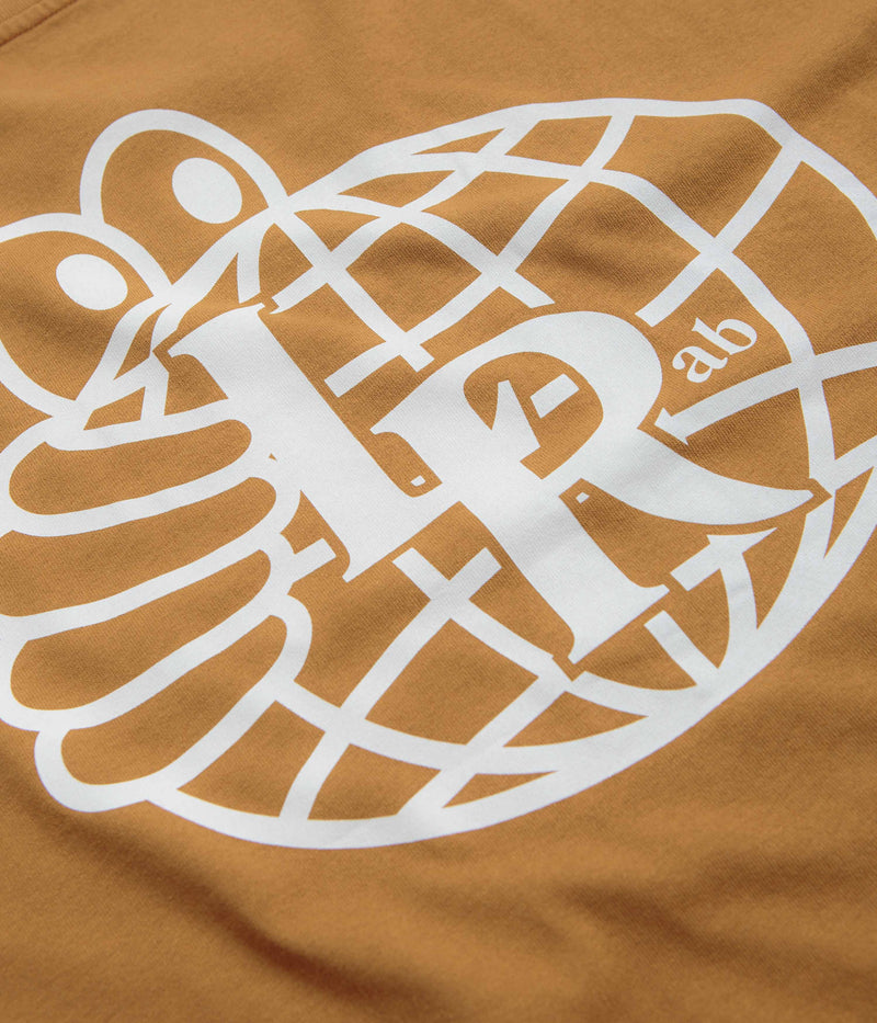Last Resort AB Atlas Monogram T-Shirt in Golden Brown and White
