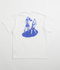 Last Resort AB x Julian Smith Boxers T-Shirt in White and Dirty Blue