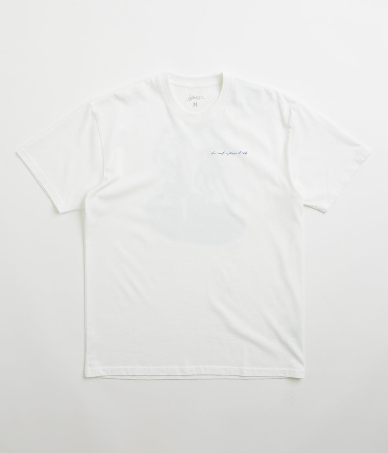 Last Resort AB x Julian Smith Boxers T-Shirt in White and Dirty Blue