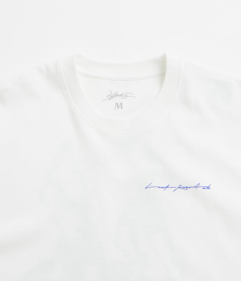 Last Resort AB x Julian Smith Boxers T-Shirt in White and Dirty Blue