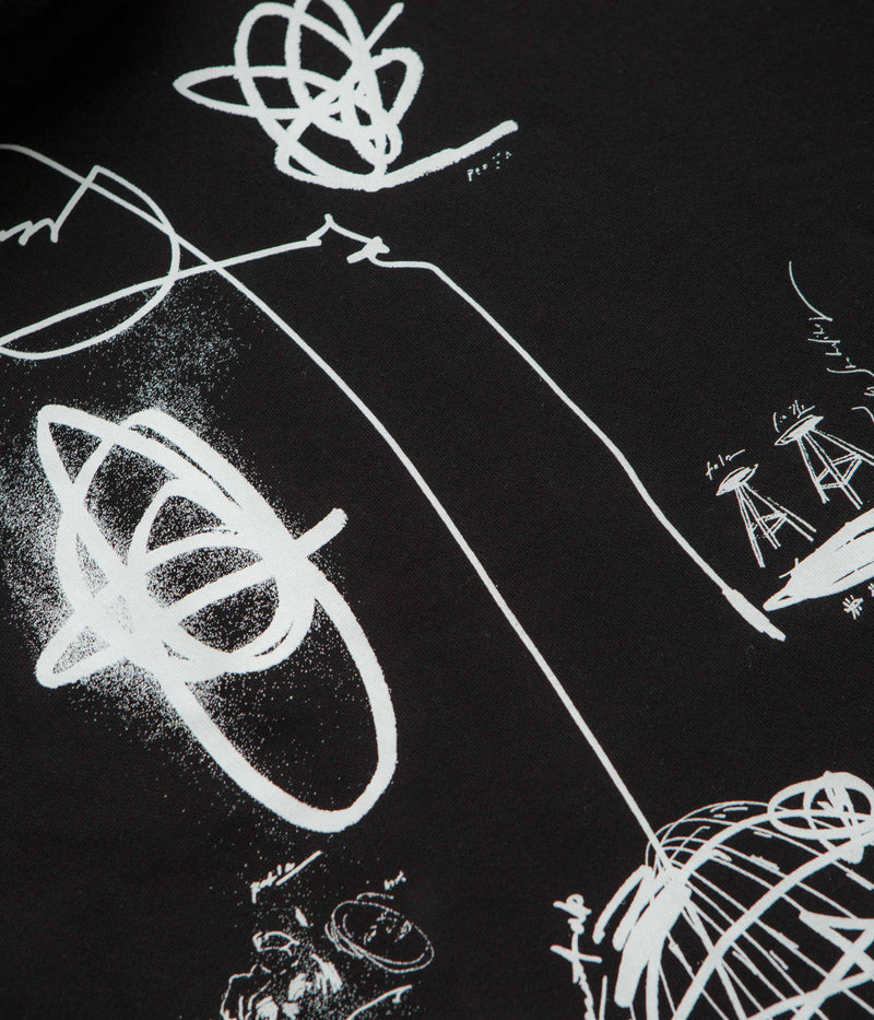 Last Resort AB x Julian Smith Expando Hoodie in Black and White