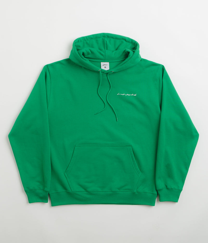 Last Resort AB x Julian Smith Heads Hoodie in Kelly Green and White