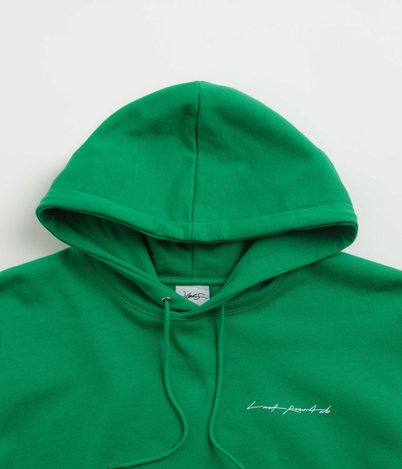 Last Resort AB x Julian Smith Heads Hoodie in Kelly Green and White