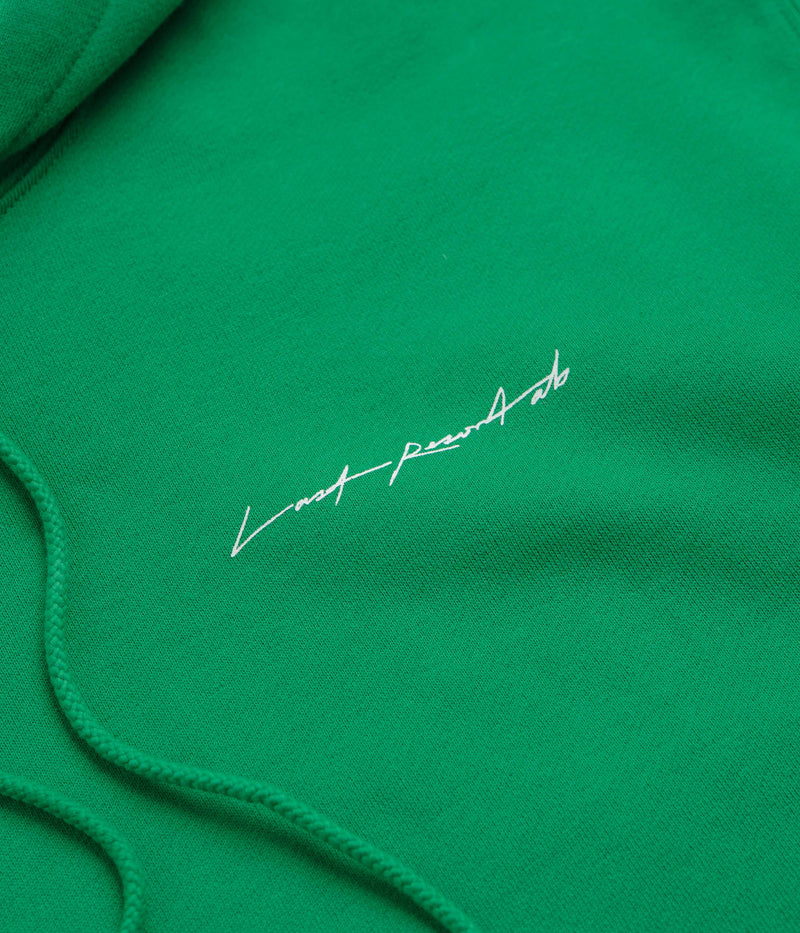 Last Resort AB x Julian Smith Heads Hoodie in Kelly Green and White