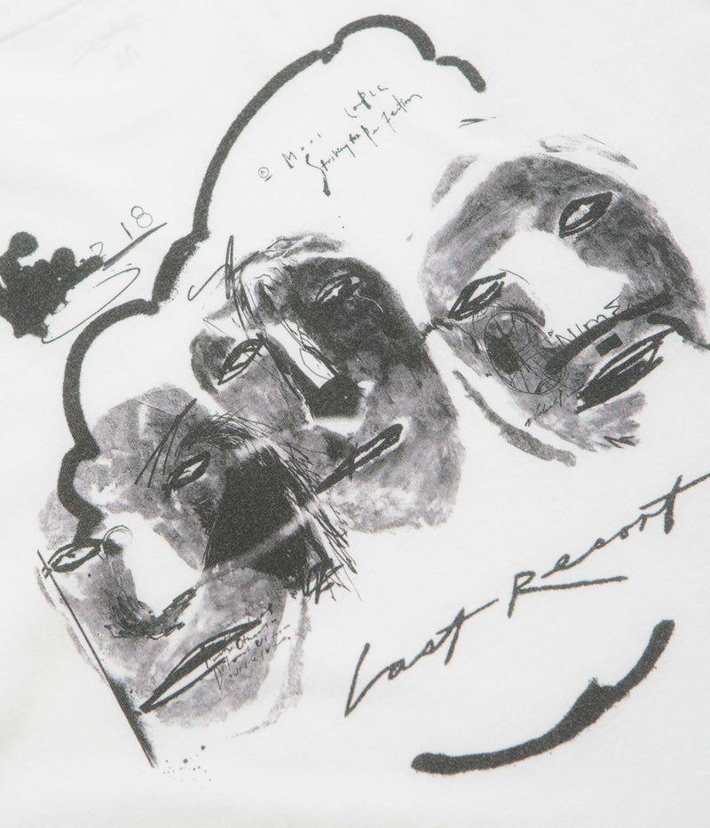 Last Resort AB x Julian Smith Heads T-Shirt in White and Black