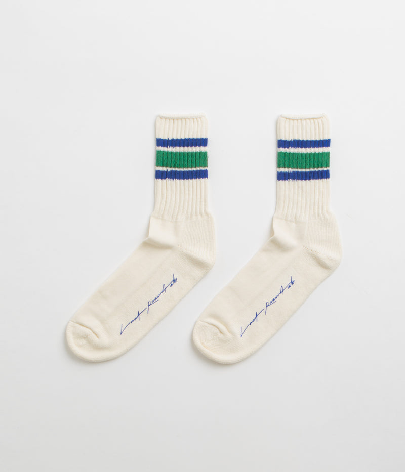 Last Resort AB x Julian Smith Retro Socks in Kelly Green
