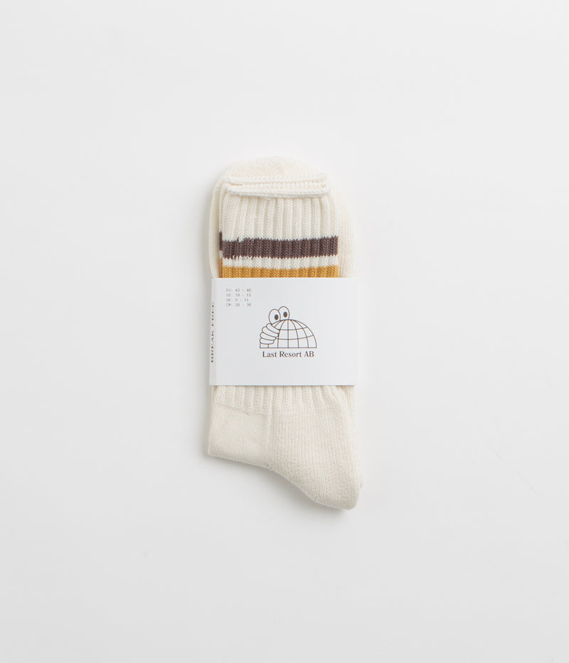 Last Resort AB x Julian Smith Retro Socks in Yellow
