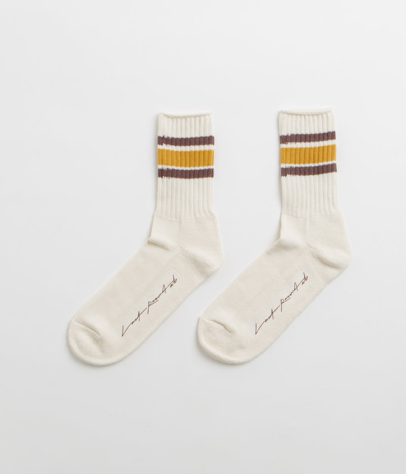 Last Resort AB x Julian Smith Retro Socks in Yellow