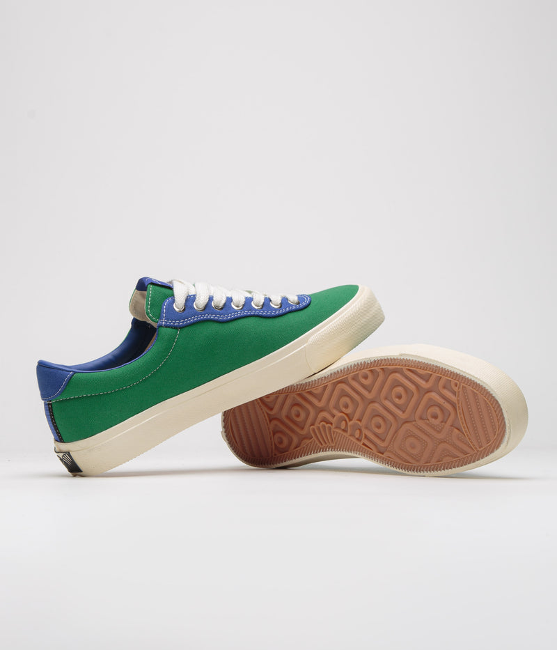 Last Resort AB x Julian Smith VM001 Canvas Shoes in Kelly Green and Klein Blue