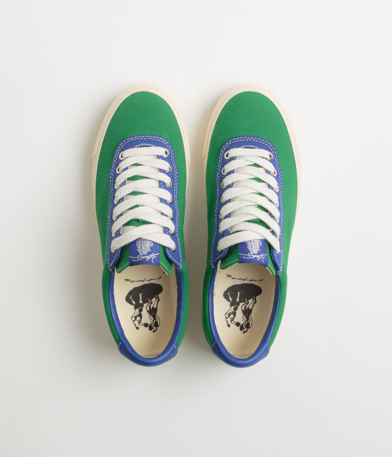Last Resort AB x Julian Smith VM001 Canvas Shoes in Kelly Green and Klein Blue