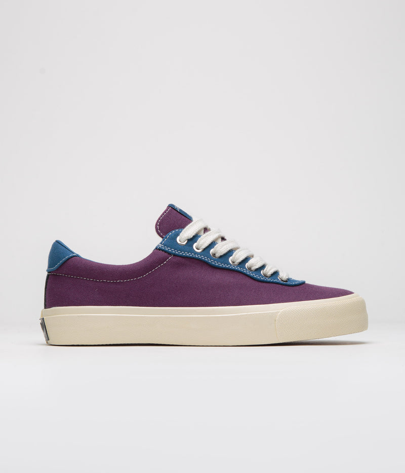 Last Resort AB x Julian Smith VM001 Canvas Shoes in Plum and Dirty Blue