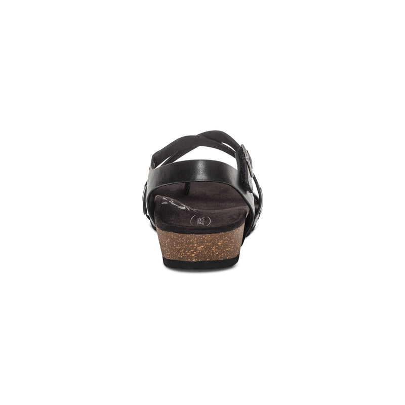 Lauren Quarter Strap Sandal #color_black