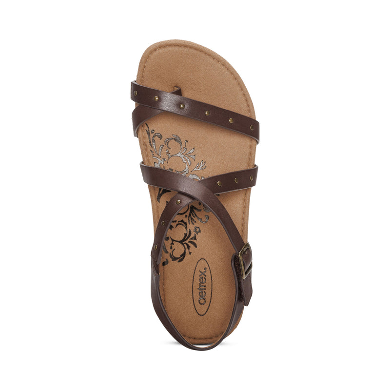 Lauren Quarter Strap Sandal #color_coffee
