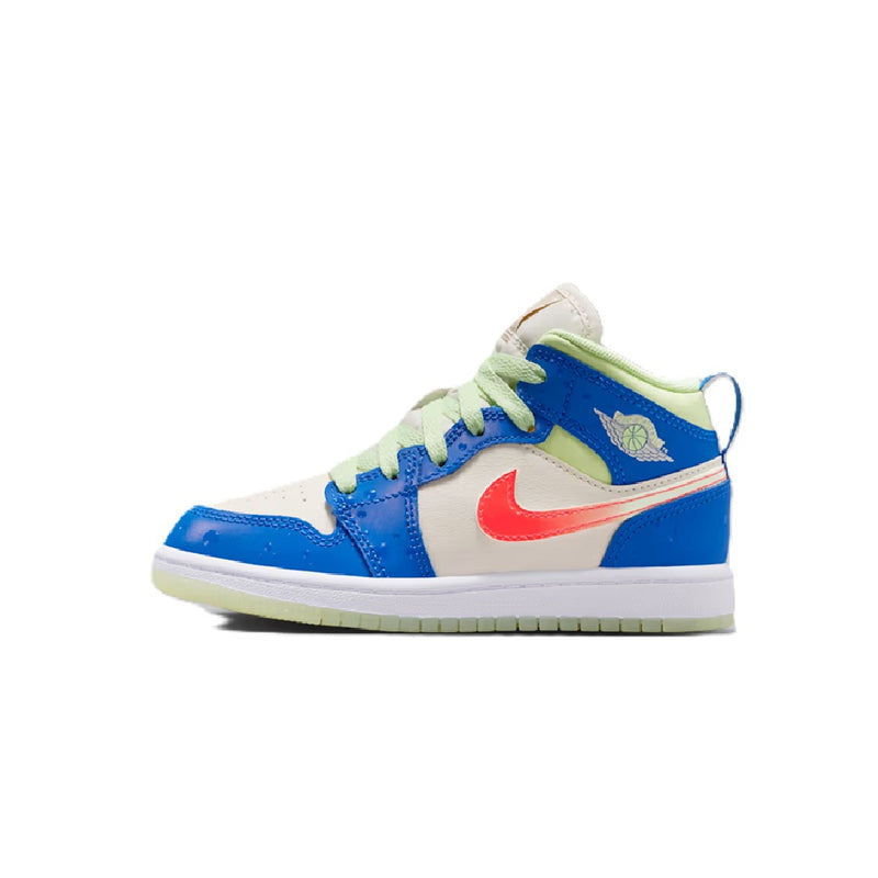 Little Kid's Jordan 1 Mid SE Game Royal/Pale Ivory (II1256 400)