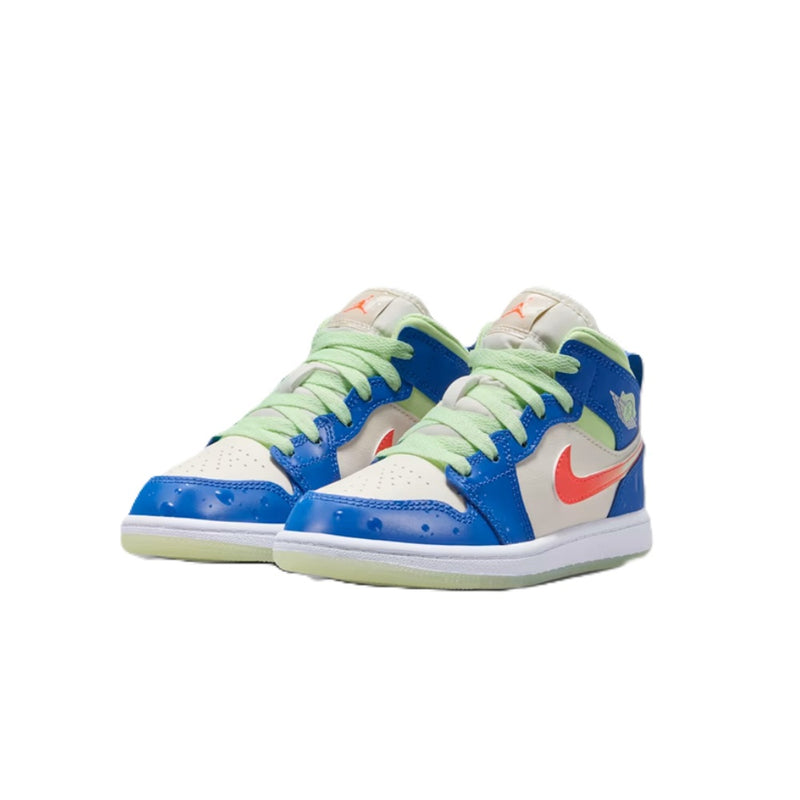 Little Kid's Jordan 1 Mid SE Game Royal/Pale Ivory (II1256 400)