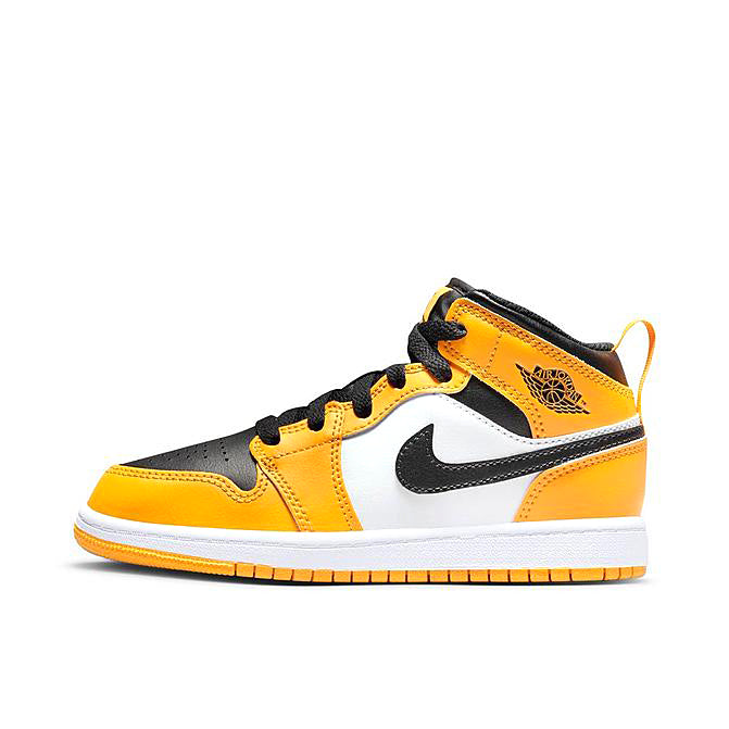 Little Kid's Jordan 1 Mid "Taxi" Taxi/Black-White (640734 701)