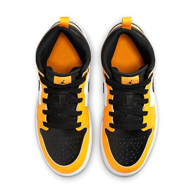 Little Kid's Jordan 1 Mid "Taxi" Taxi/Black-White (640734 701)