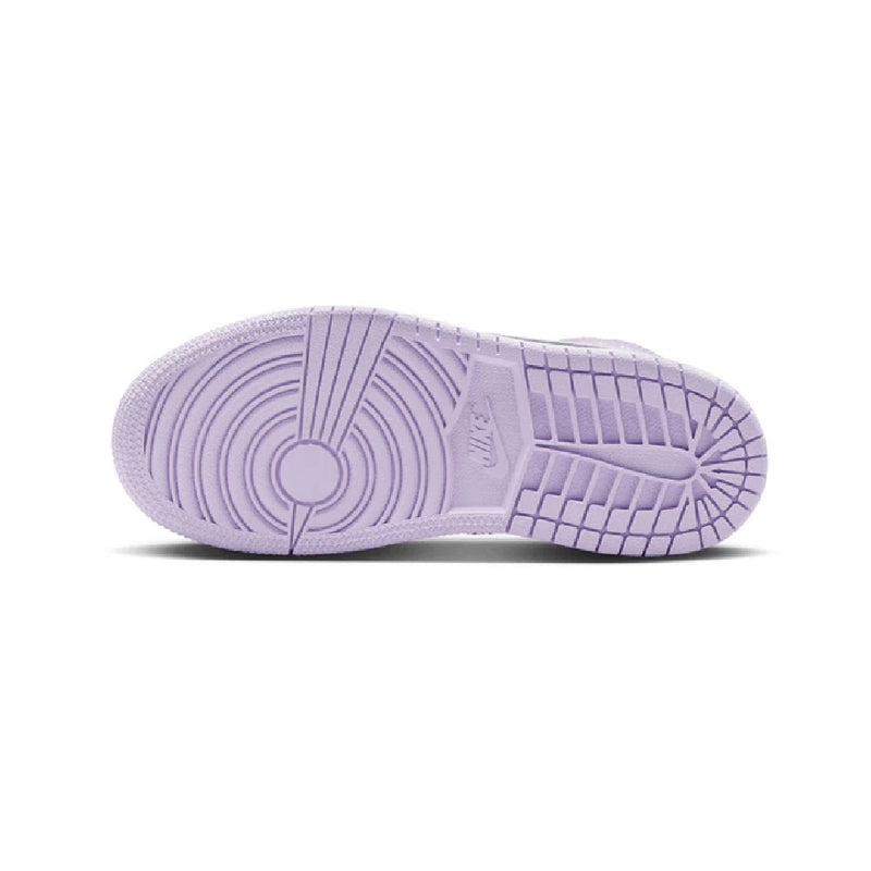 Little Kid's Jordan 1 Mid Violet Mist/White-Barely Grape (DQ8424 502)