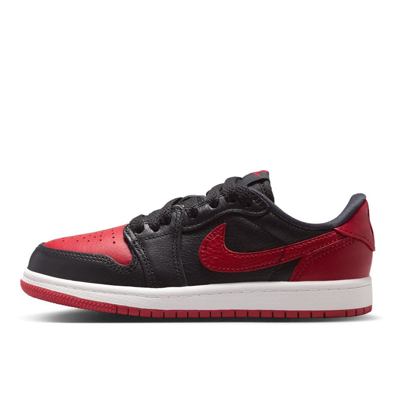 Little Kid's Jordan 1 Retro Low OG 'Banned' Black/Black-Red (IW6278 001)