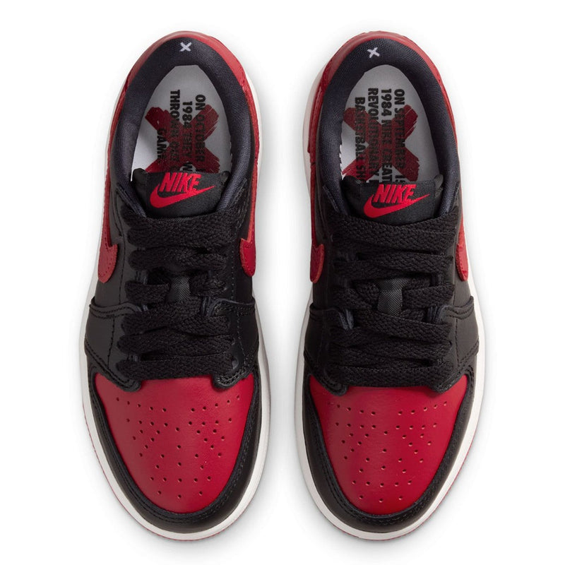Little Kid's Jordan 1 Retro Low OG 'Banned' Black/Black-Red (IW6278 001)