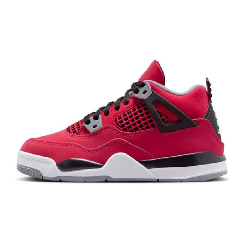 Little Kid's Jordan 4 Retro "Toro Bravo" Fire Red/White-Blk (HV4381 600)