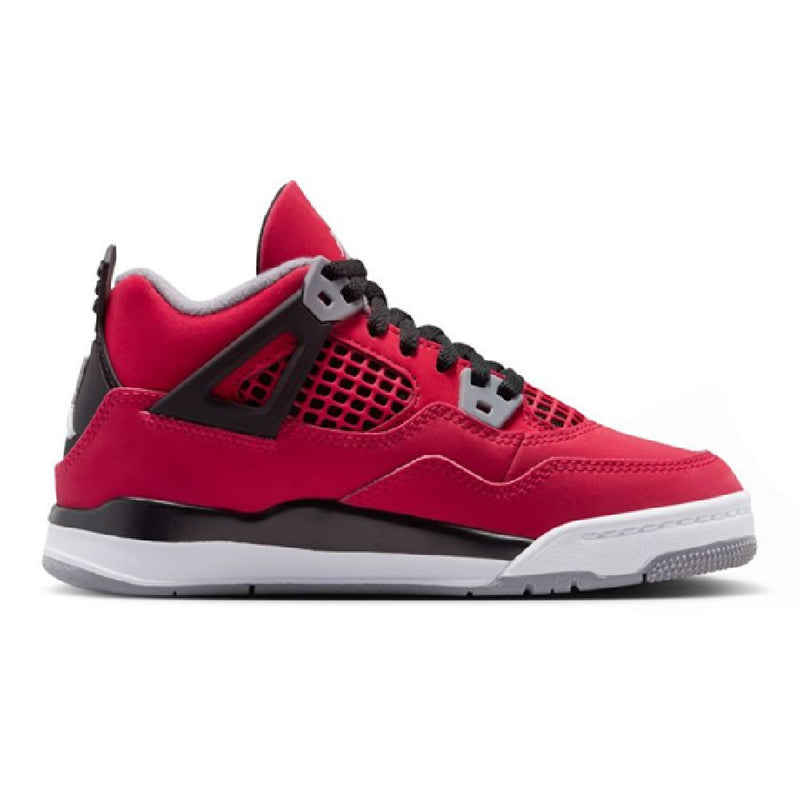 Little Kid's Jordan 4 Retro "Toro Bravo" Fire Red/White-Blk (HV4381 600)