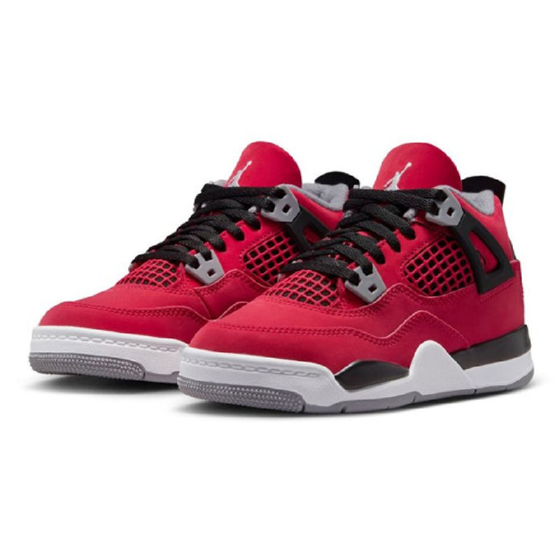 Little Kid's Jordan 4 Retro "Toro Bravo" Fire Red/White-Blk (HV4381 600)