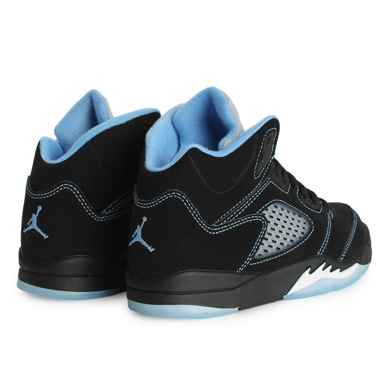 Little Kid's Jordan 5 Retro "Black Carolina" Black/Mult-Clr (440889 008)