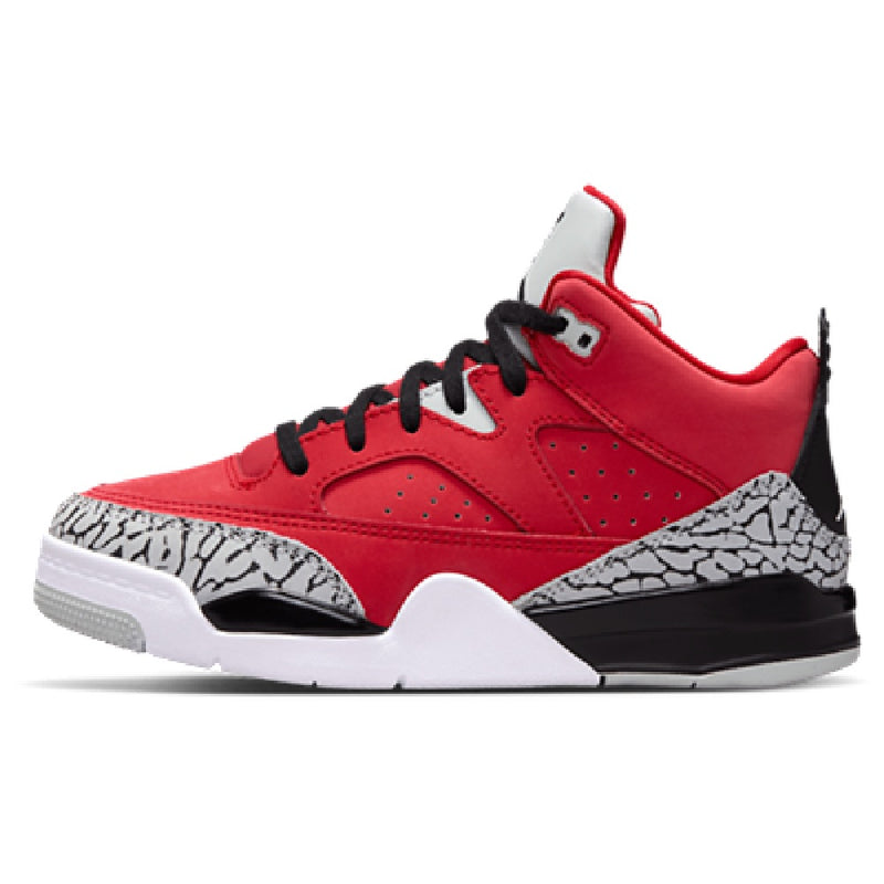 Little Kid's Jordan Son of Mars Low Fire Red/Black-Grey Mist-White