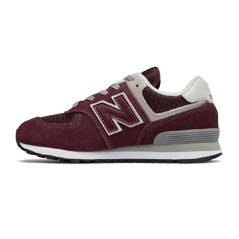 Little Kid's New Balance 574 Burgundy Gray (PC574GB)