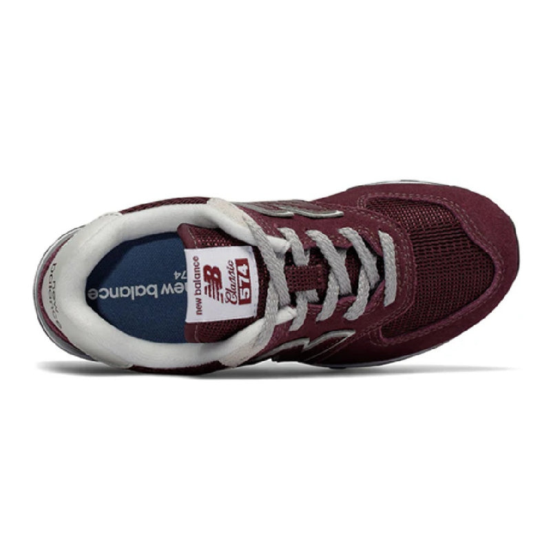 Little Kid's New Balance 574 Burgundy Gray (PC574GB)