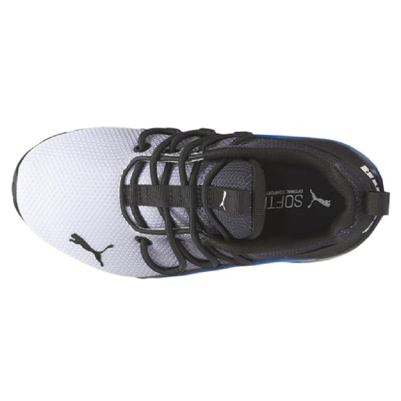 Little Kid's Puma Axelion Mesh AOP Fade Puma White-Vict Blue (309801 02)