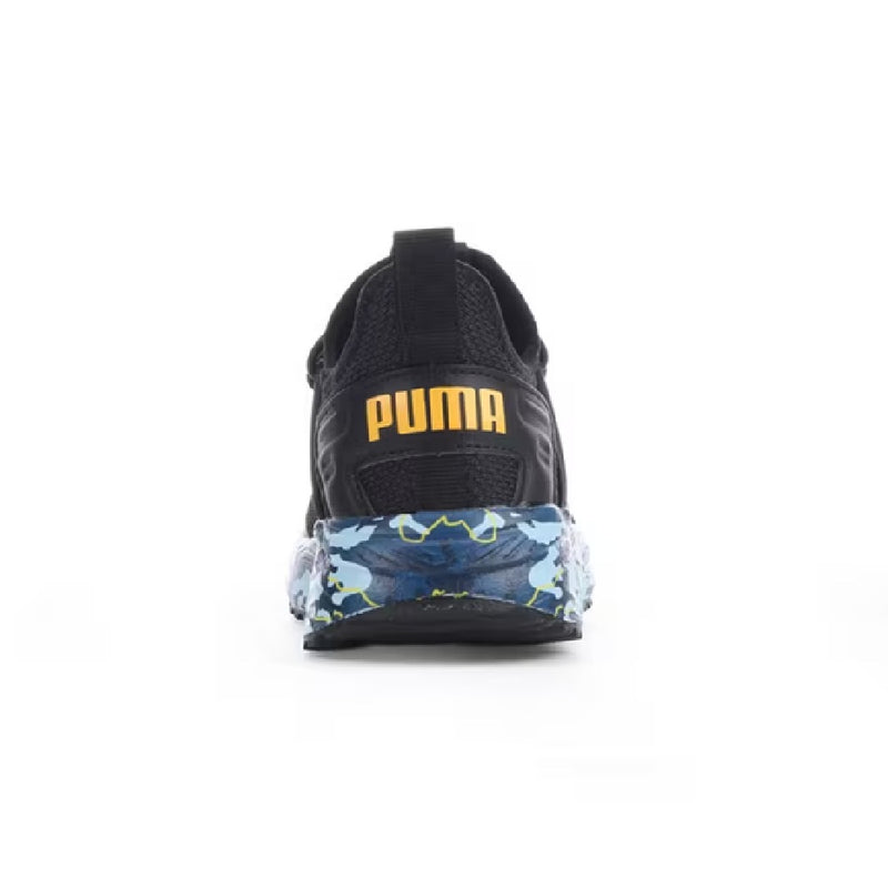 Little Kid's Puma Pacer 23 Amped Camo AC Blk-Yel Blz-Blu Wash (403128 01)