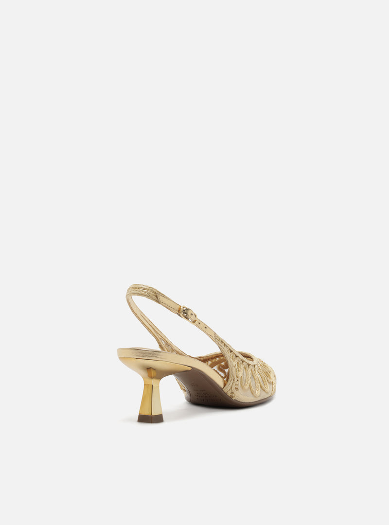 Liz Low Stiletto Fabric Pump Pumps S/26