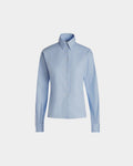 Long Sleeve Shirt In Light Blue Cotton