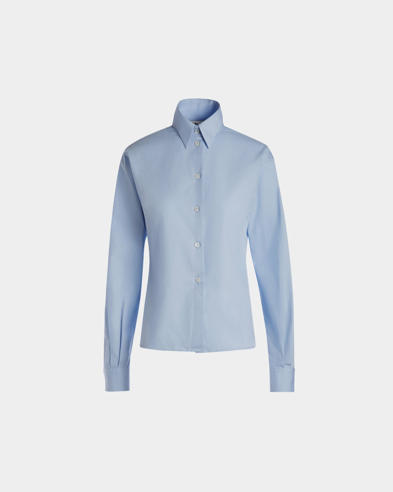 Long Sleeve Shirt In Light Blue Cotton