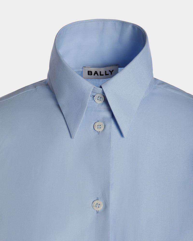 Long Sleeve Shirt In Light Blue Cotton