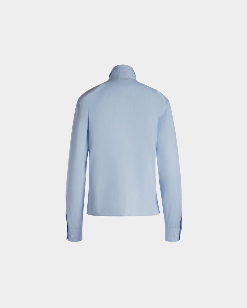 Long Sleeve Shirt In Light Blue Cotton