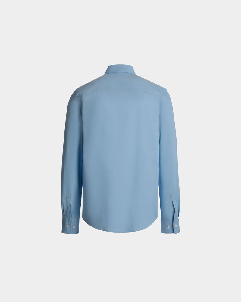 Long Sleeve Shirt In Light Blue Cotton