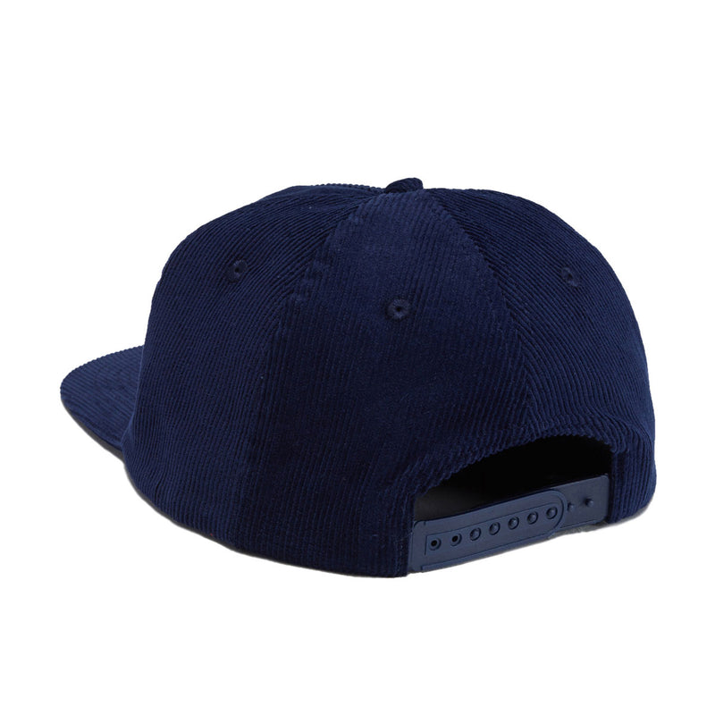 Loosey Studded Snapback Hat - Navy Corduroy