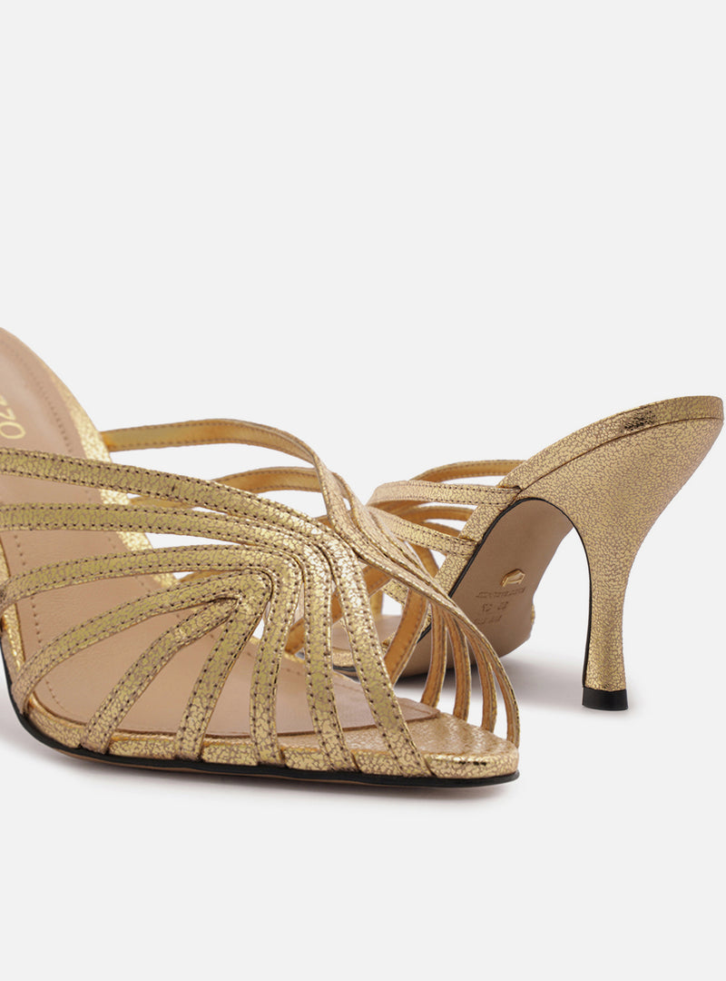 Lucia High Stiletto Mule Sandals R/26