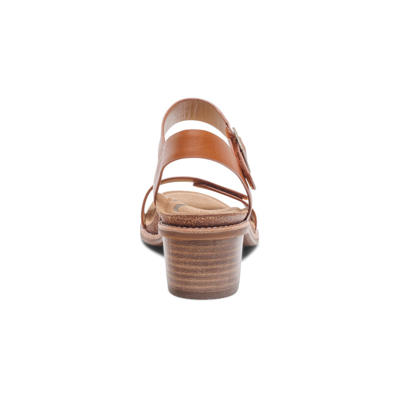 Mae Adjustable Quarter Strap Heel #color_cognac
