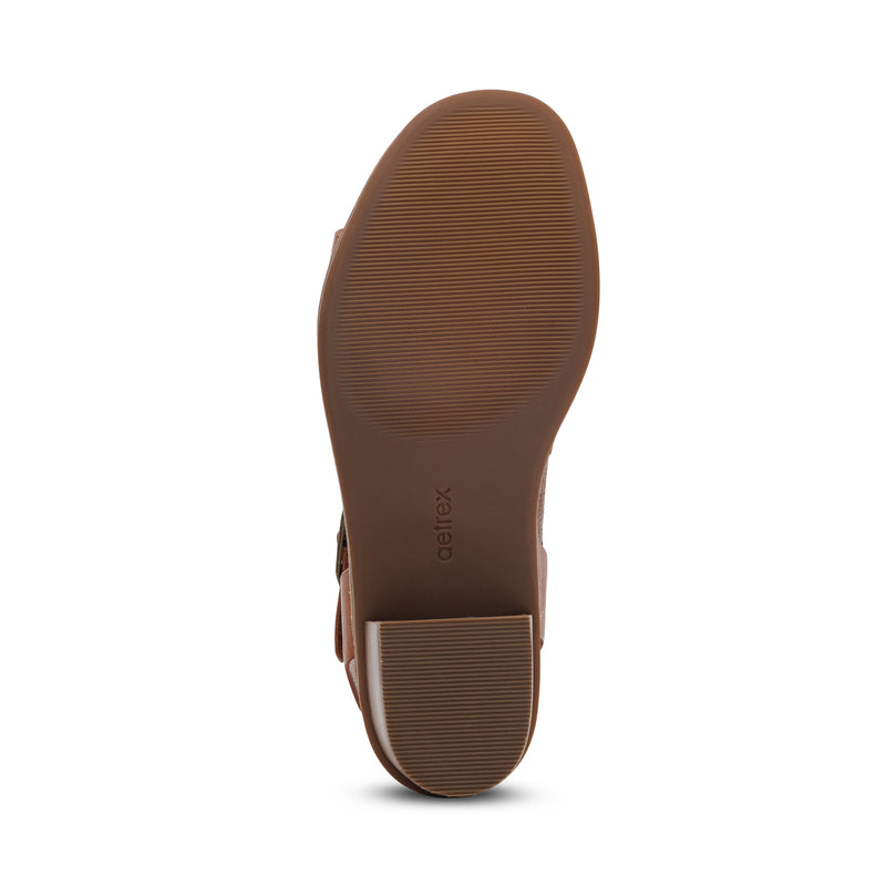 Mae Adjustable Quarter Strap Heel #color_cognac