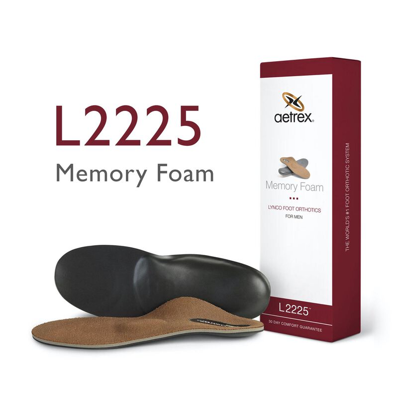 Men's Memory Foam Posted Orthotics W/ Metatarsal Support #color_